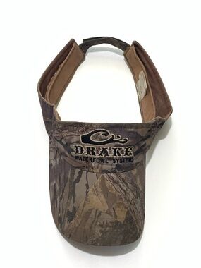 Drake Waterfowl Systems Men's Camo Visor - Brown/Green